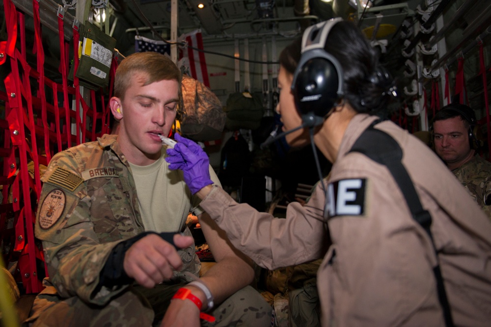 Care in the air: 455th EAES get injured to higher-level treatment