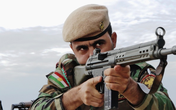 Peshmerga forces conduct manuever training