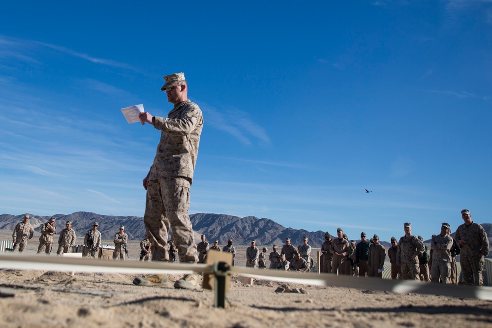 8th Marine Regiment briefs the plan for the Battalion Assault Course