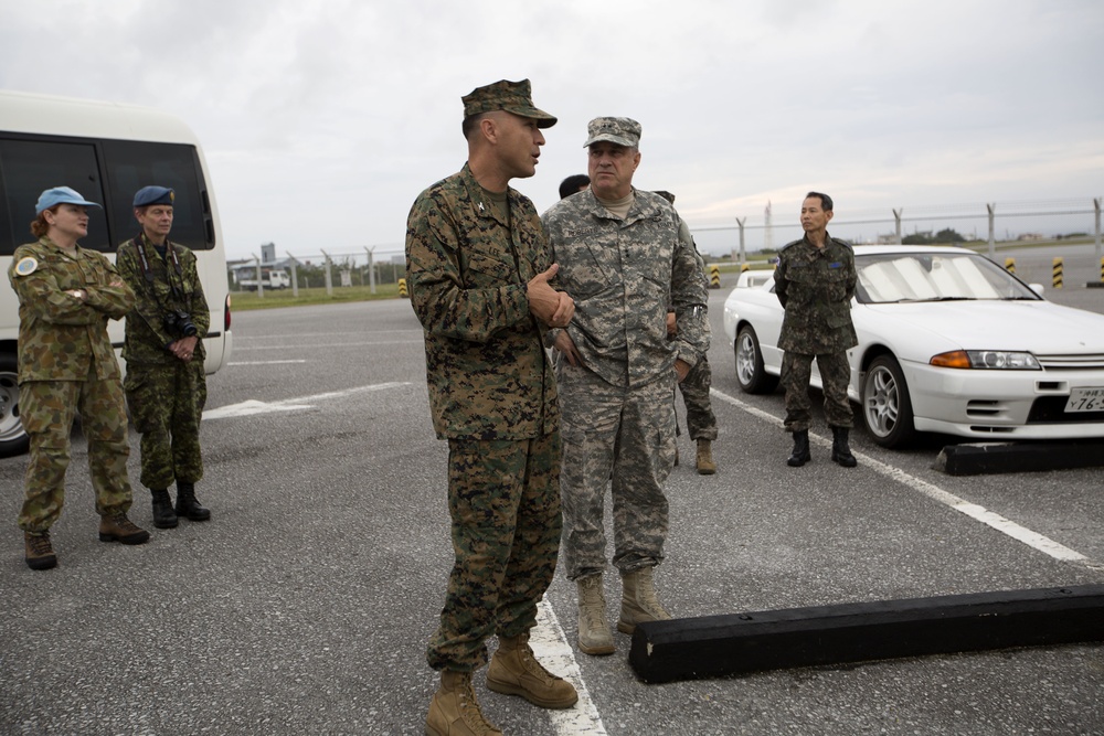 United Nations representatives visit Marine Corps Air Station Futenma