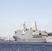 USS New York (LPD 21) transits up the Hudson River. New York is participating in Veterans Week New York City to honor the service of all our nation’s veterans.