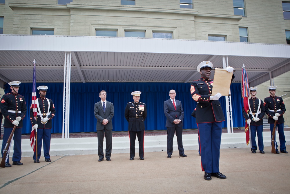 Pentagon Cake Cutting Ceremony