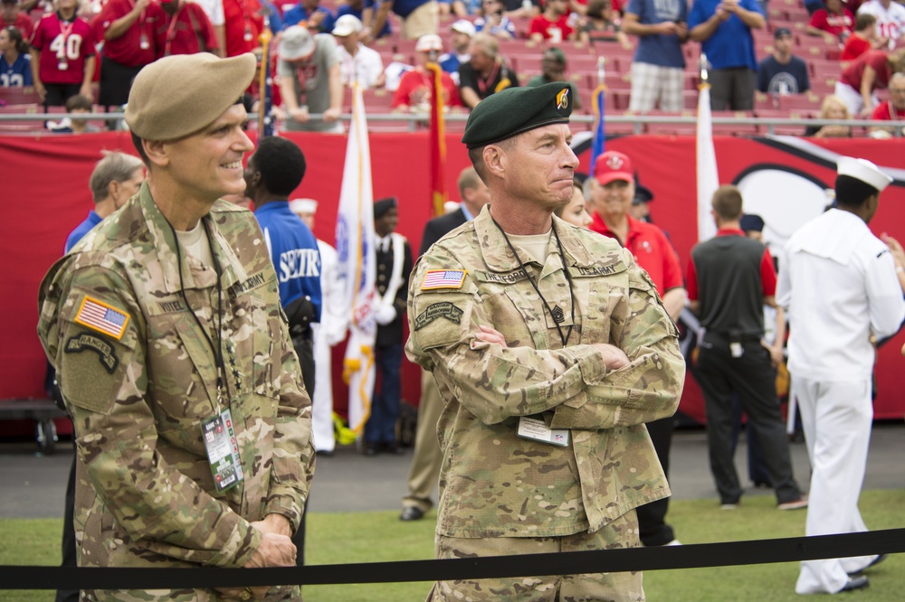 SOCOM helps kick off NFL game at Raymond James Stadium