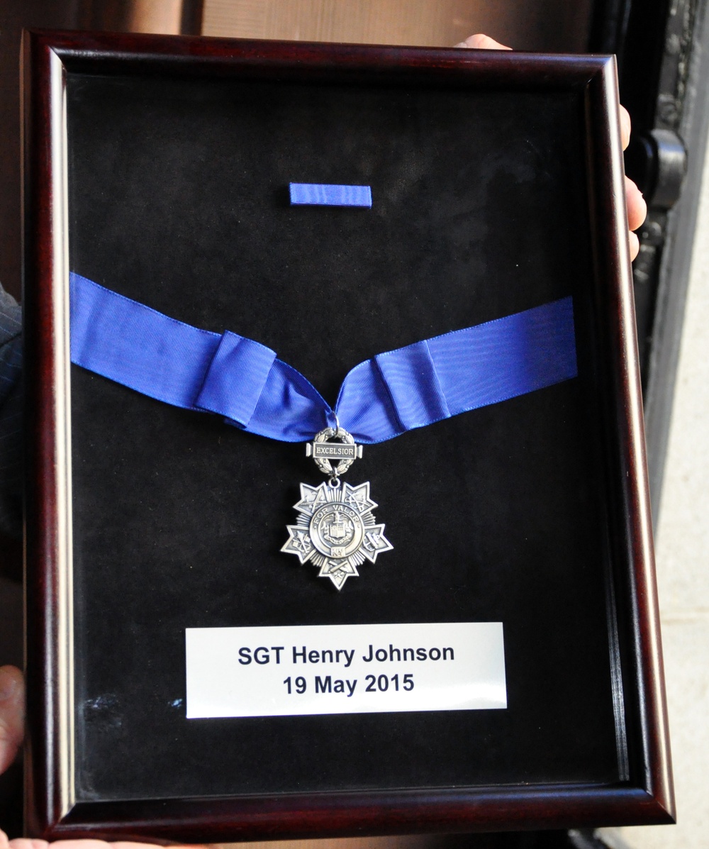 Henry Johnson honored with New York Medal for Valor