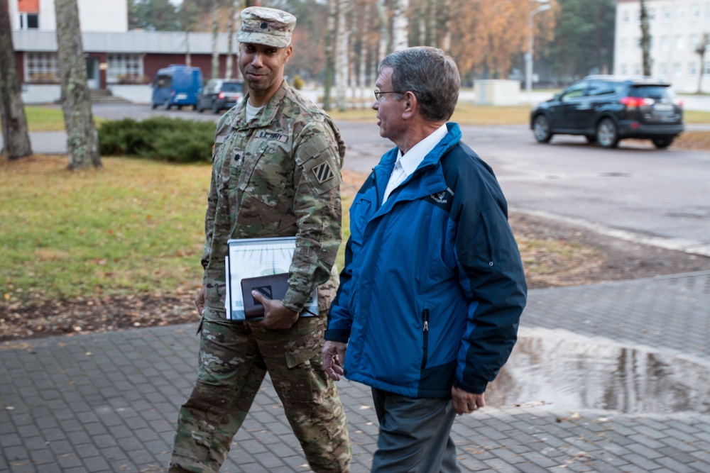 3rd Battalion, 69th Armor Regiment participates in staff delegation visit in Latvia