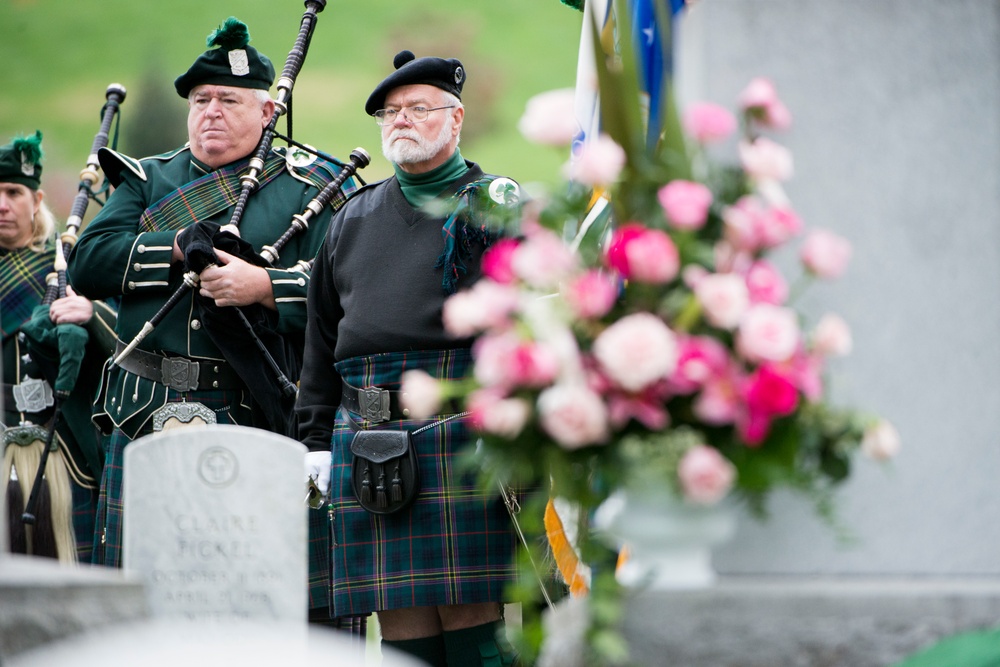 Graveside service of Maureen Fitzsimons Blair, also known as Maureen O’Hara, in Arlington National Cemetery