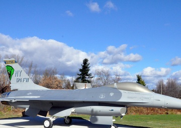 New York adds fighter jet to historic display at state HQ