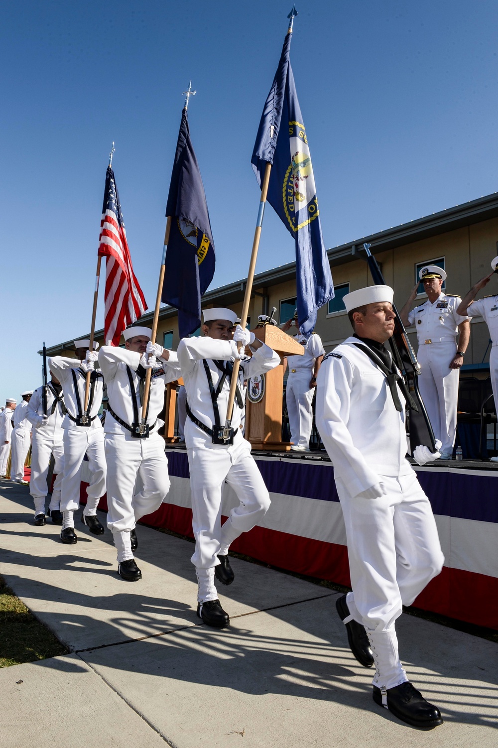 Opening of the Littoral Combat Ship Squadron (LCSRON) Two support facility at Naval Station Mayport