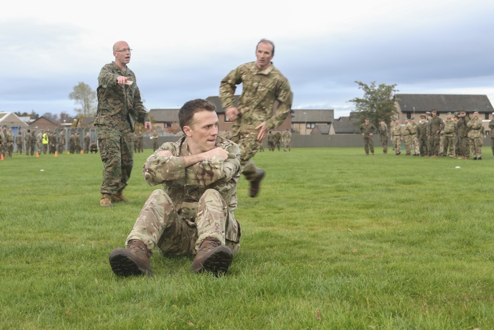 U.S. Marines, British Army hold CFT competition