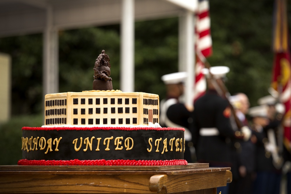 Commandant, Sergeant Major of the Marine Corps celebrate 240th Marine Corps Birthday