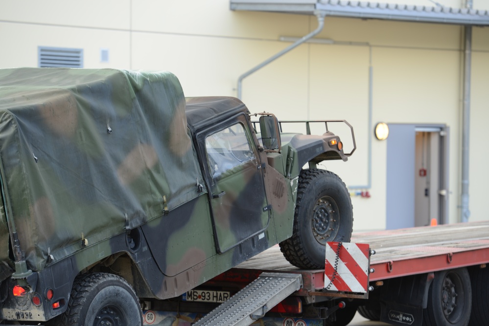 Eco 1-3 Attack Reconnaissance Battalion vehicles returned from Zaragoza, Spain