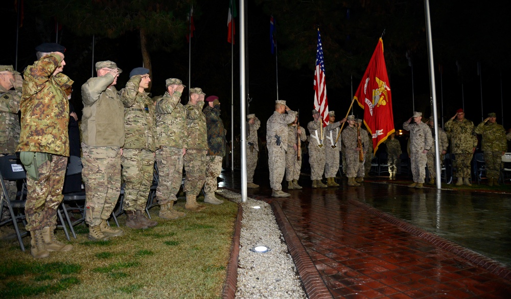 Marine Corps 240th Birthday Cake Cutting Ceremony - Camp Resolute Support, Kabul, Afghanistan