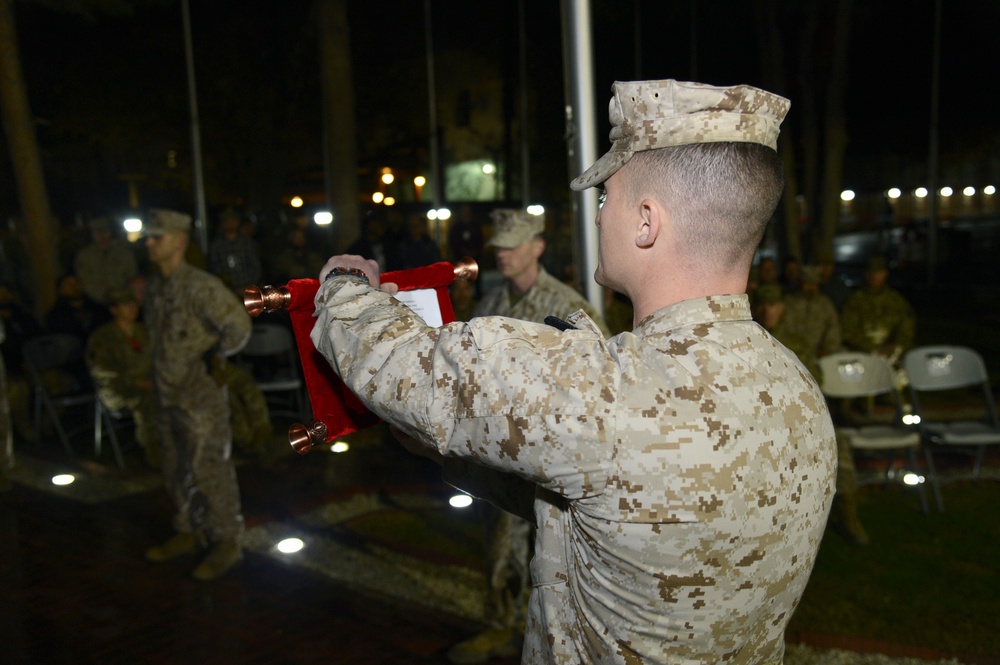 Marine Corps 240th Birthday Cake Cutting Ceremony - Camp Resolute Support, Kabul, Afghanistan