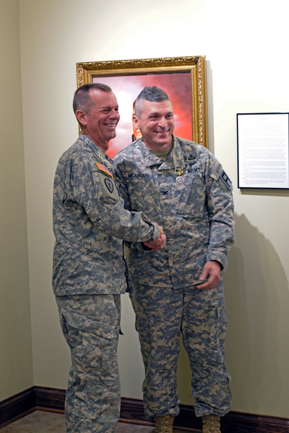 Colonel Molinari receives 'Hoosier Award'