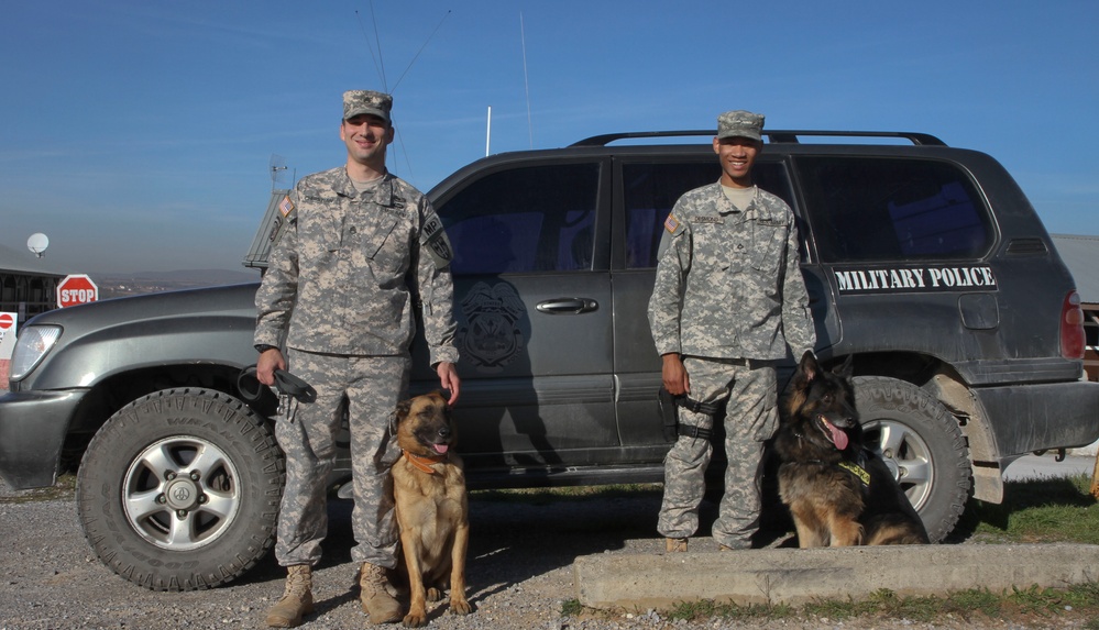 New K-9 team is introduced to Multinational Battle Group-East