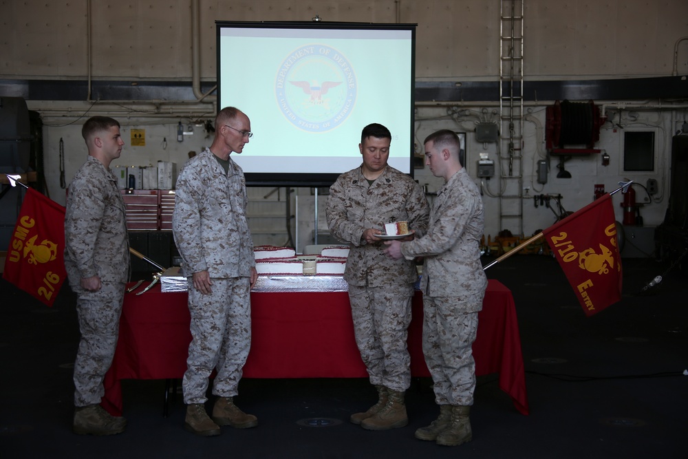 26th MEU celebrates the Marine Corps 240th birthday