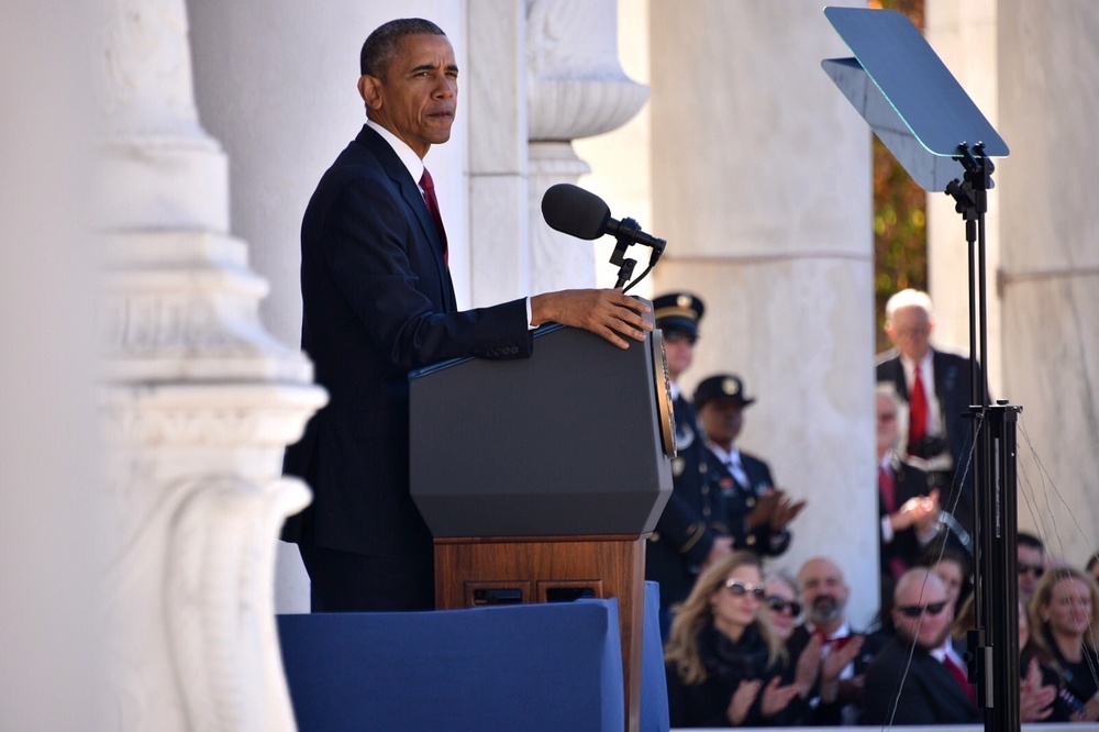 President delivers Veterans Day address at Arlington National Cemetery