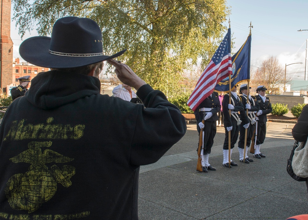 Everett County Courthouse Veterans Day Ceremony