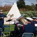 Wreath-laying ceremony at the Coast Guard Memorial in Arlington National Cemetery for Veterans Day