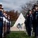 Wreath-laying ceremony at the Coast Guard Memorial in Arlington National Cemetery for Veterans Day