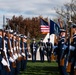 Wreath-laying ceremony at the Coast Guard Memorial in Arlington National Cemetery for Veterans Day