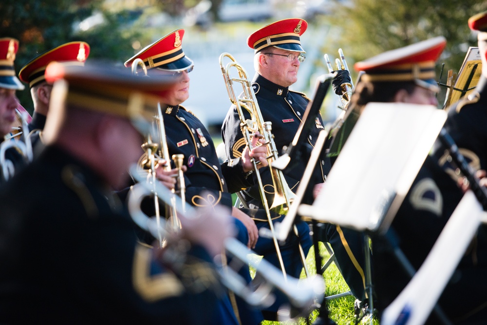 The Military Order of the World Wars holds a memorial service for General of the Armies John J. Pershing in Arlington National Cemetery