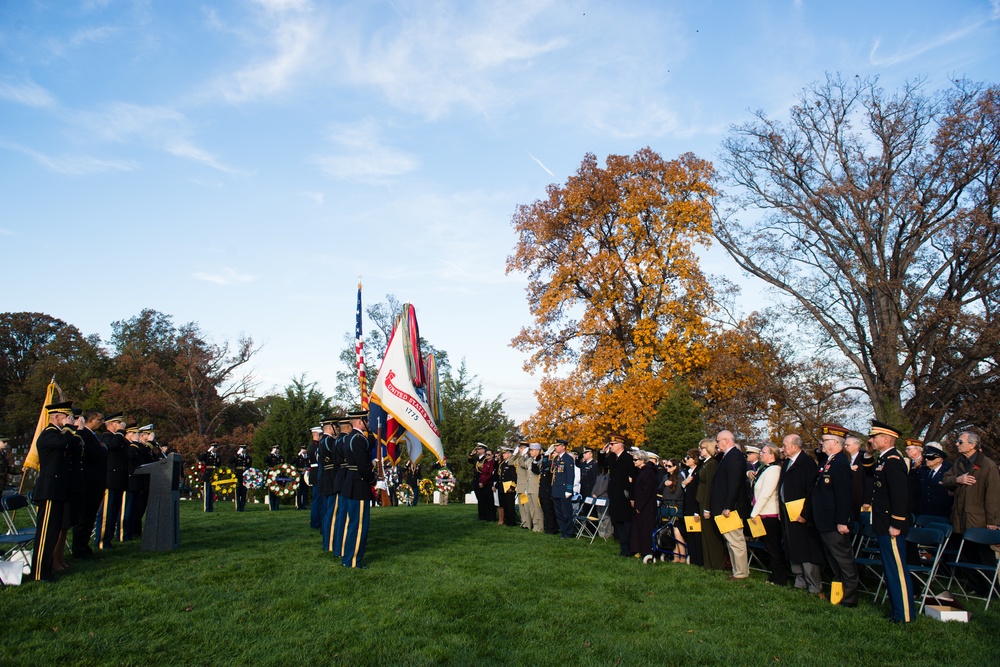 The Military Order of the World Wars holds a memorial service for General of the Armies John J. Pershing in Arlington National Cemetery