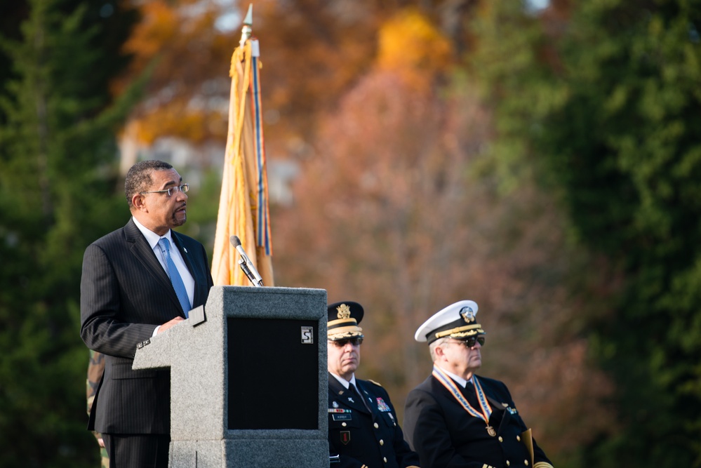 The Military Order of the World Wars holds a memorial service for General of the Armies John J. Pershing in Arlington National Cemetery