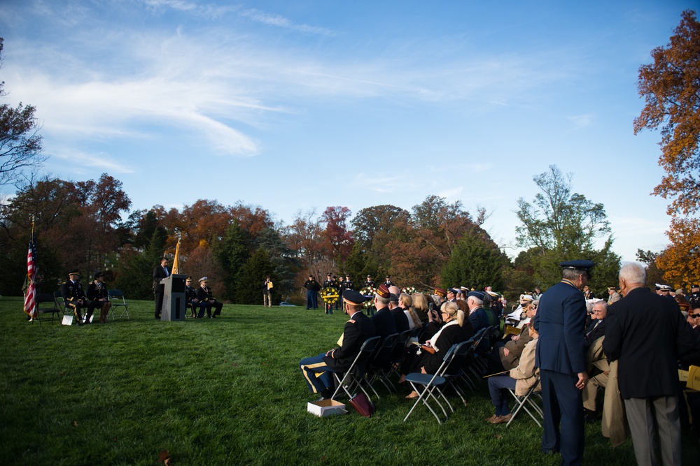 The Military Order of the World Wars holds a memorial service for General of the Armies John J. Pershing in Arlington National Cemetery