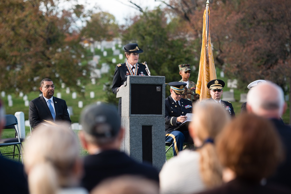 The Military Order of the World Wars holds a memorial service for General of the Armies John J. Pershing in Arlington National Cemetery