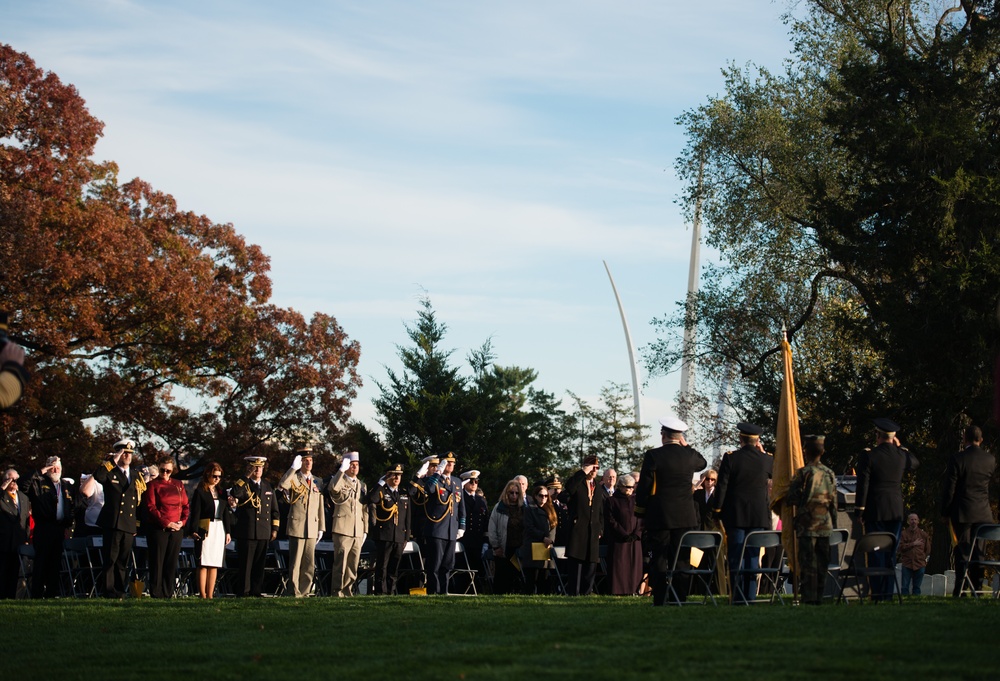 The Military Order of the World Wars holds a memorial service for General of the Armies John J. Pershing in Arlington National Cemetery