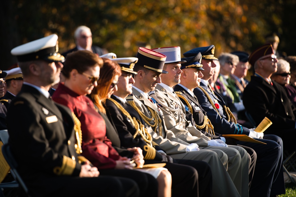 The Military Order of the World Wars holds a memorial service for General of the Armies John J. Pershing in Arlington National Cemetery