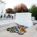 Wreaths laid for Veterans Day rest at the Tomb of the Unknown Soldier in Arlington National Cemetery