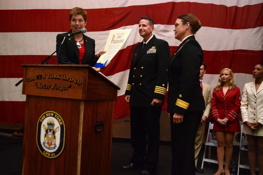 Official Navy reception USS New York (LPD 21)