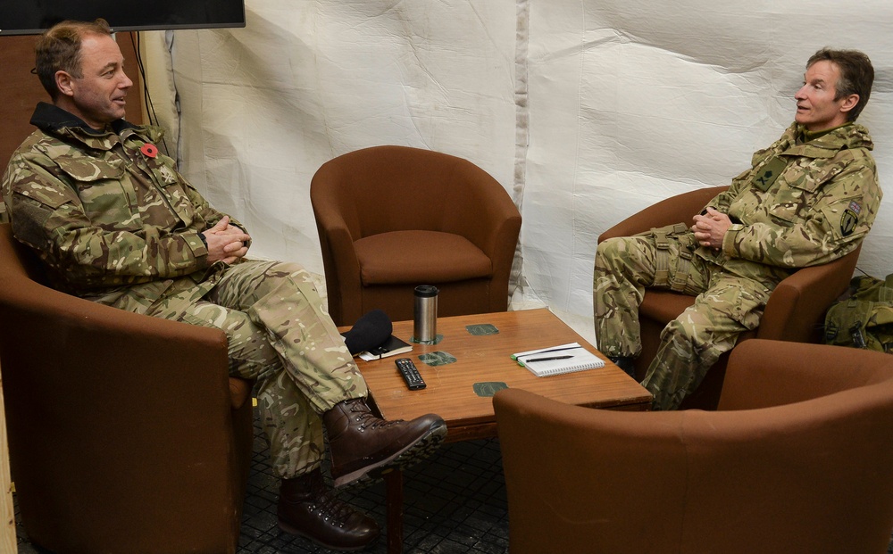 Maj. Gen. Stuart Skeates, Commander, UK Standing Joint Force Headquarters Visit to HQ ARRC