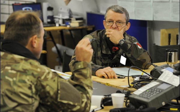 Maj. Gen. Stuart Skeates, Commander, UK Standing Joint Force Headquarters visit to HQ ARRC