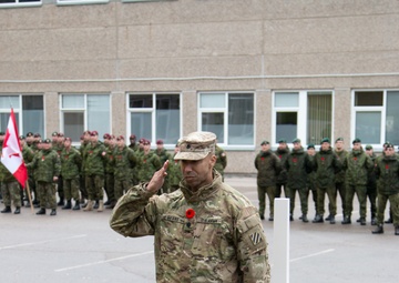NATO forces come together for Remembrance Day