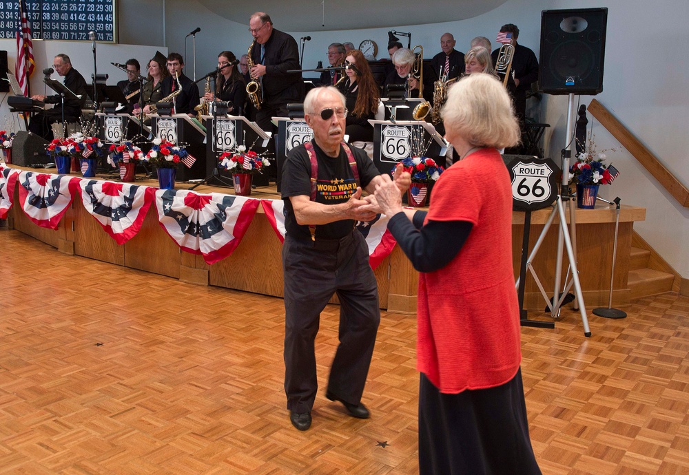 Naval Station Everett Sailors dance with veterans