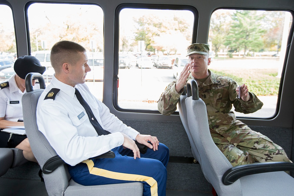 Sgt. Maj. of the Army Dailey visits joint base