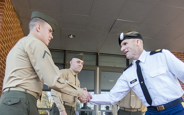 Sgt. Maj. of the Army Dailey visits joint base