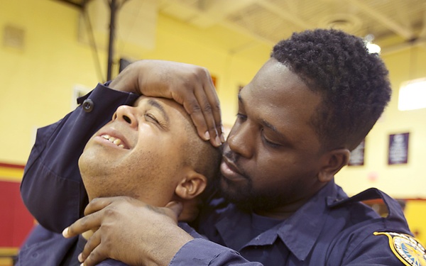 Joint base law enforcement undergo tough training to maintain readiness