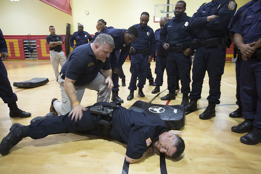 Joint base law enforcement undergo tough training to maintain readiness