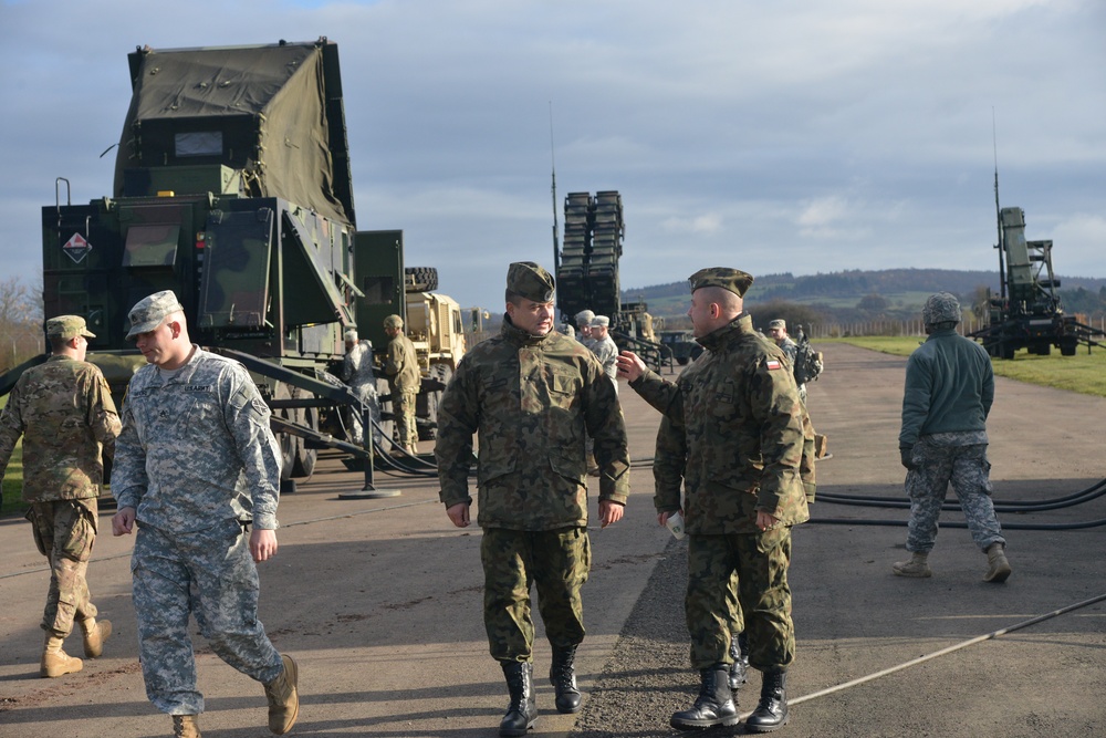 Polish army ADA soldiers visit Baumholder