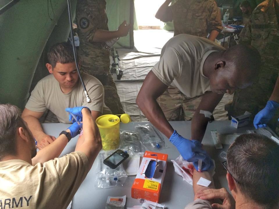 557th ASMC leads medical training with NATO medical partners at Trident Juncture 2015