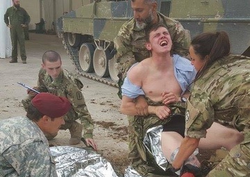 557th ASMC leads medical training with NATO medical partners at Trident Juncture 2015