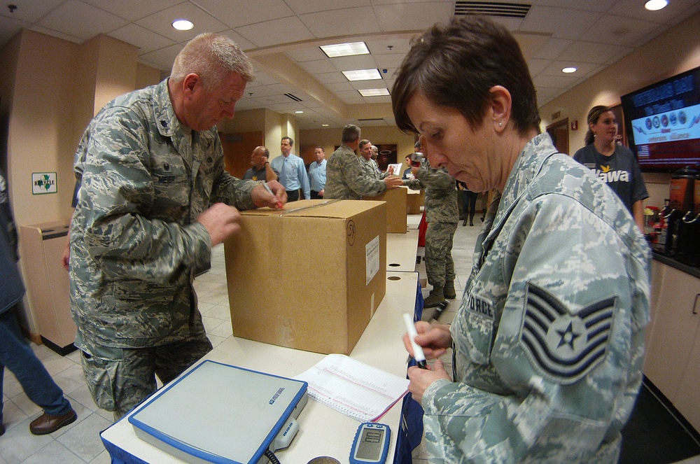 Pennsylvania Guard helps supply package items for deployed members