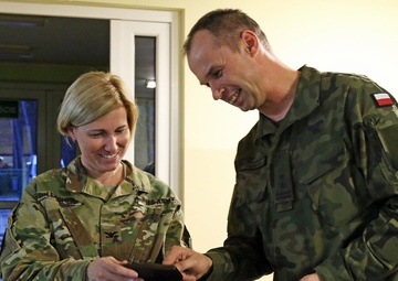 Operation Atlantic Resolve leaders visit Soldiers in Poland