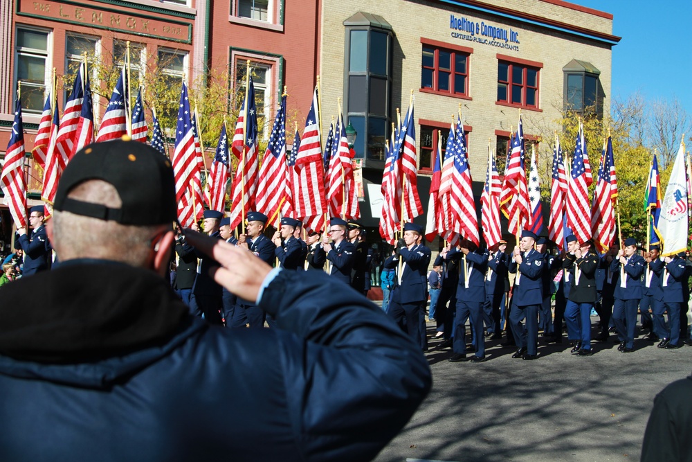 Parade honors military