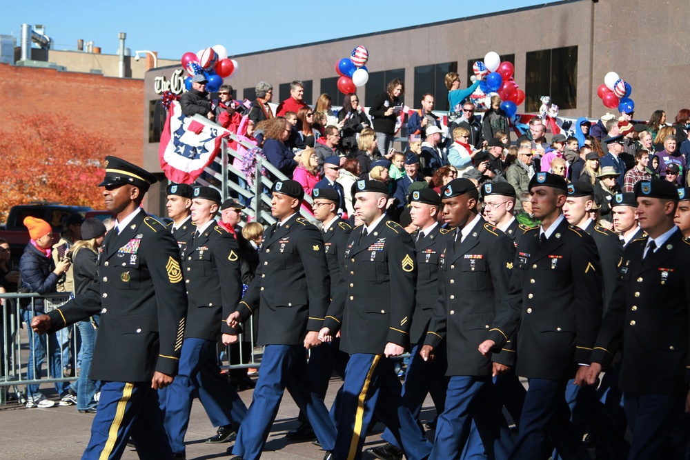 Parade honors military