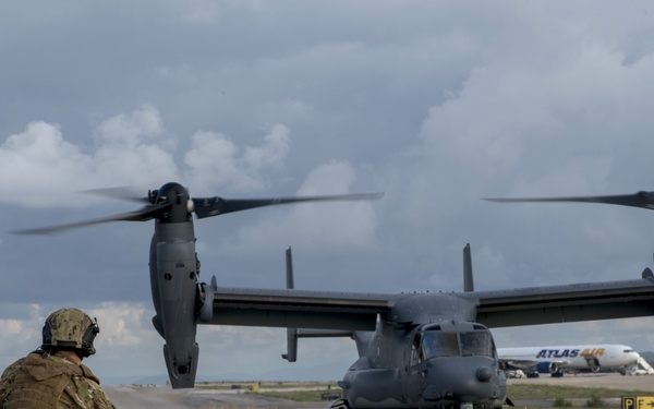 MC-130J Commando II's practice exfiltration in Spain